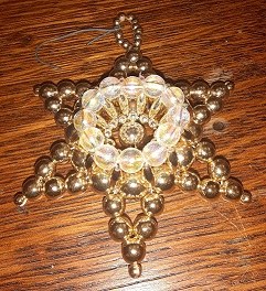 Beaded Star Ornaments