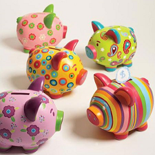 Piggy Bank Painting for Kids